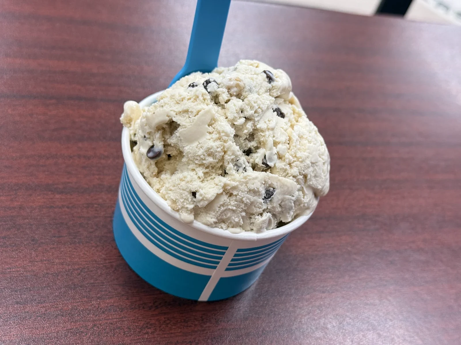 A cup of hand-scooped ice cream